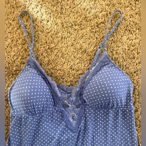 Victoria’s Secret Blue Polka Dot Lace Chemise – Size Large 💙 - Picture 5 of 5